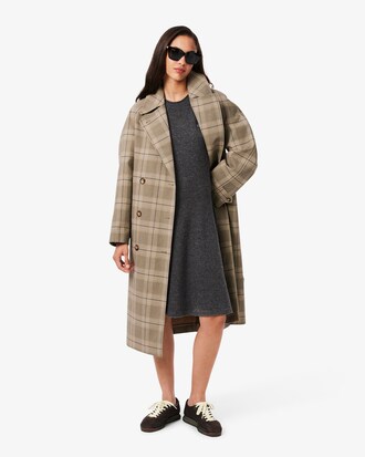 Robe courte laine cardée sans coutures