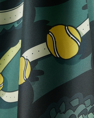 Foulard soie imprim&eacute; D&eacute;fil&eacute;