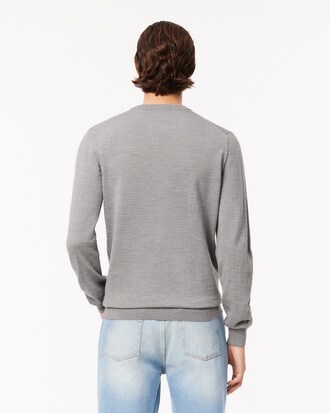 Pull en laine mérinos col rond