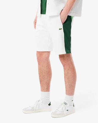 Short molleton de coton color-block