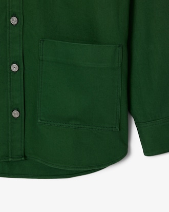 Veste surchemise denim oversize