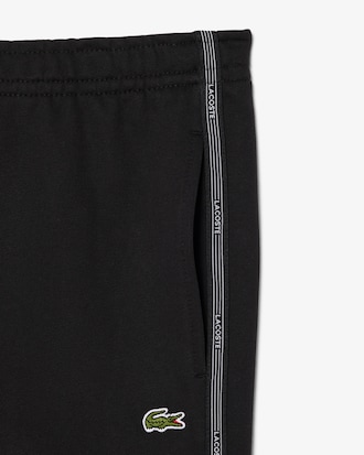 Short regular fit molleton bandes sigl&eacute;es