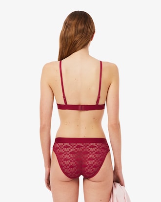 Brassi&egrave;re triangle dentelle sigl&eacute;e