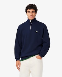 Sweatshirt zipp&eacute; interlock col montant