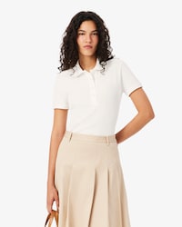 Polo L.12.D slim fit en mini piqu&eacute; stretch