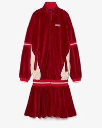 Runway Oversized Velour Maxi Jurk