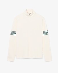 Runway Gestreepte Jersey Sweater met Hoge Hals