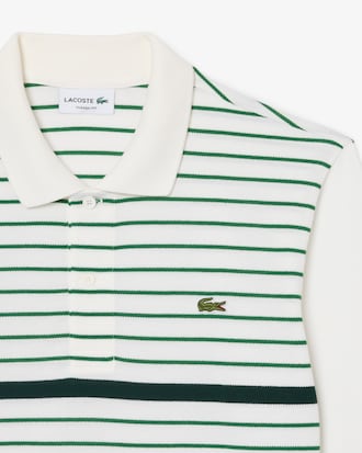 Classic Fit Gestreept Piqu&eacute; Polohemd
