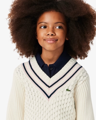 Katoenen Sweatervest met V-hals