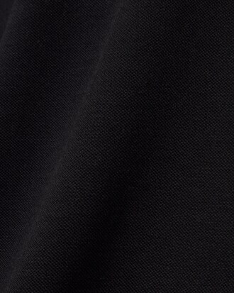 Slim Fit Jurk van Vloeiend Piqu&eacute; met Polokraag