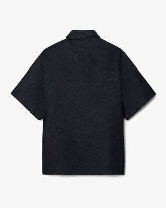 Runway Oversized Denim Polohemd