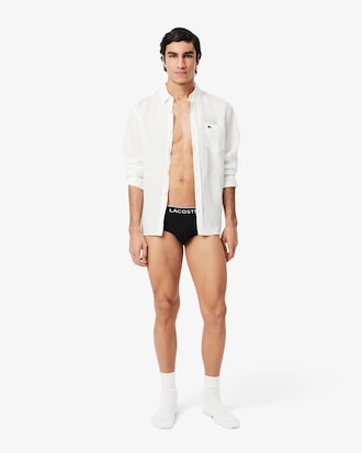 3-Pack Eenvoudige Katoenen Onderbroeken met Logo