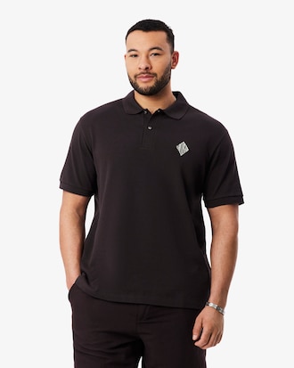 Classic Fit Badge Accent Piqu&eacute; Polohemd