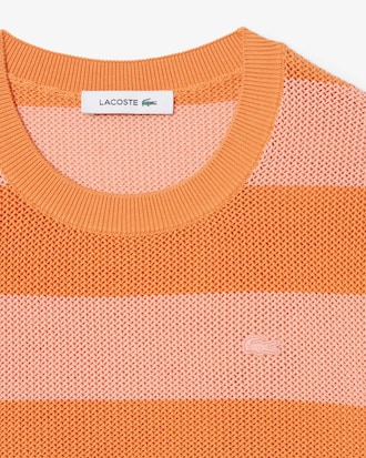 Gestreept T-shirt van Mesh Breistof