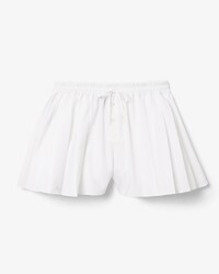 Runway Korte Geplooide Popeline Short