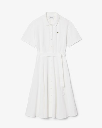 Wijdlopende Mini-Piqué Polojurk