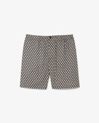 Relaxed Fit Short van Gemengd Katoen met Afdruk