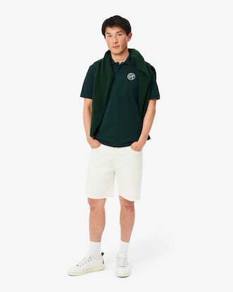 Classic Fit Petit Piqu&eacute; Polohemd met Badge Accent