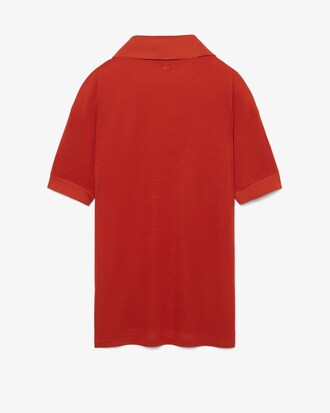 Runway Zijden Piqu&eacute; Jurk met Polokraag