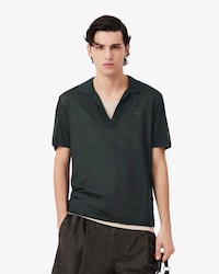 Runway Slim Fit Satijnen Piqu&eacute; Polohemd