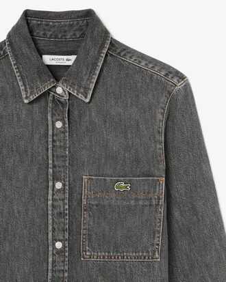 Regular Fit Lichtgewicht Denim Hemd
