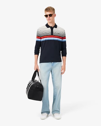 Classic Fit Archiefheruitgave Gestreept Polohemd
