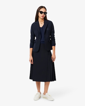 Naadloze Gebreide Sweater met V-hals