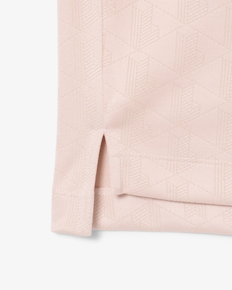Oversized Monogram Jacquard Polohemd