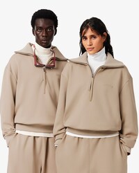 Runway Satijnen Sweatshirt met Hoge Hals en Rits