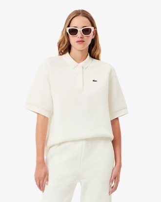 Oversized Piqué Polohemd