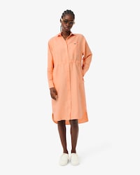 Oversized Hemdjurk van Gemengd Linnen