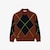 Bruin / Navy Blauw / Wit / Geel