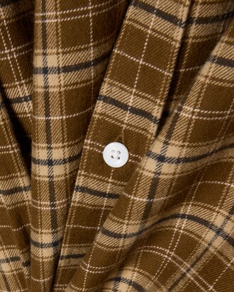 Regular Fit Plaid Flanellen Hemd