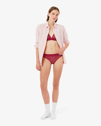 Kanten Driehoeksbralette met Logo