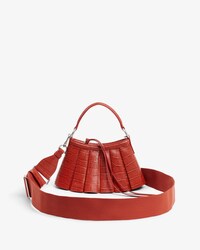 Runway Mini Lenglen Leren Tas met Krokodileffect