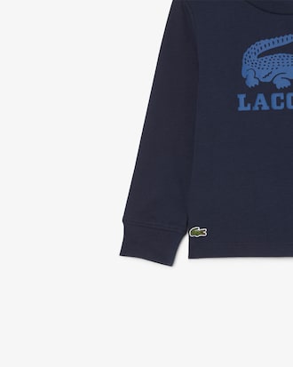 Fleece Sweatshirt met Krokodilprint   