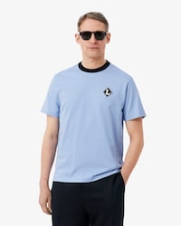 Frans Vervaardigd T-shirt met Badgeaccent