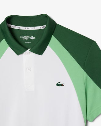 Colourblock Sportpolohemd met Afdruk