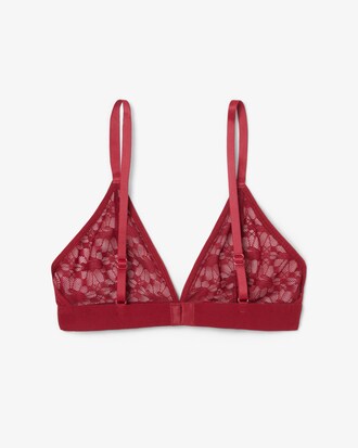 Kanten Driehoeksbralette met Logo