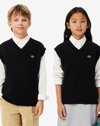 Katoenen en Wollen Interlock Sweatervest
