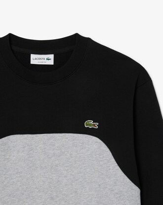 Colourblock Katoenen Fleece Sweatshirt