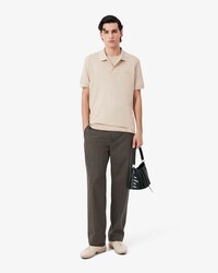 Runway Gedistingeerde Wollen Broek met Rechte Pasvorm