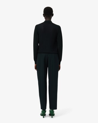 Runway Nauw aansluitende Wollen Broek met Rechte Pasvorm