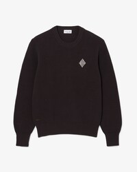 Met Parelsteek Gebreide Sweater met Badgeaccent