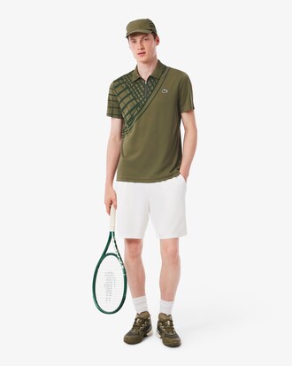 Ultra-Dry Slim Fit Tennispolo met Print