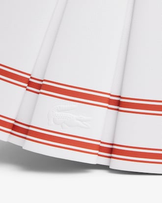 Runway Mini Lenglen Gestreepte Leren Tas