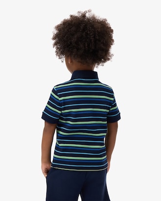 Petit Piqu&eacute; Polo met Contraststrepen