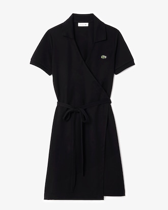 Stretch Mini Piqué Omslagjurk