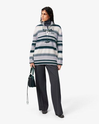 Runway Gedistingeerde Jacquard Broek met Rechte Pasvorm