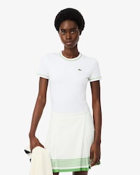 Jersey T-shirt met Contrastversiering